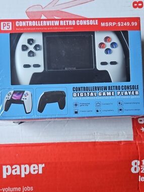 Controllerview P5 Retro Console Digital Game Player White